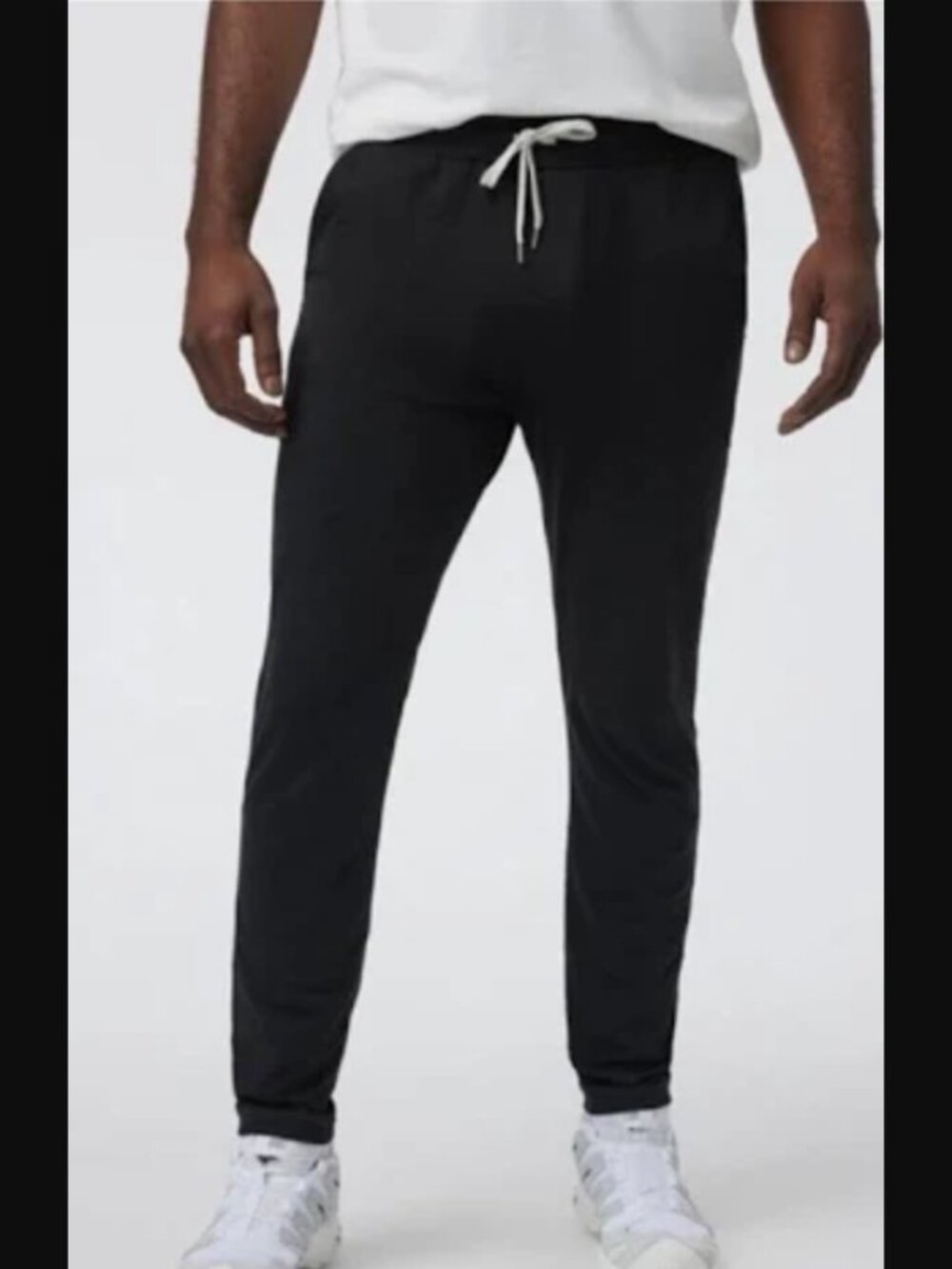 Vuori Jogger Sweatpants The Rise Shine Terry VW4202 Black Sedona Logo